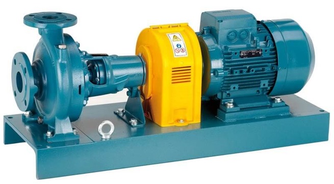 Calpeda N, N4 end-suction centrifugal pumps standardized EN 733 with flanged connections (n=2900 rpm, n=1450 rpm)