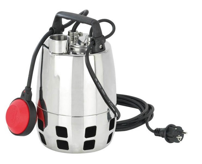 Calpeda GXVM submersible drainage pumps in stainless steel