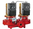 KSB ETALINE Z PumpDrive 2 single-stage volute casing pump in in-line design as twin pump with standard three-phase motor