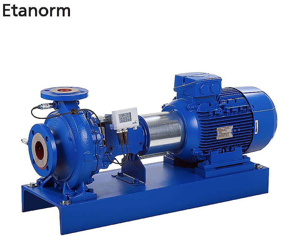 KSB ETANORM Horizontální, radiálně dělené, jednostupňové odstředivé čerpadlo
