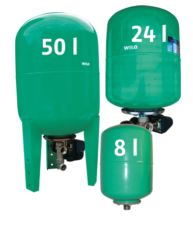 WILO Set 24 and 50 liters, TN 8 liters