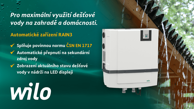 WILO RAIN 3 Automatické využitie dažďovej vody