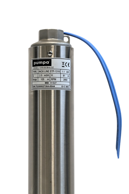 PUMPA inox line STP-10 4-inch submersible pump 400V with cable