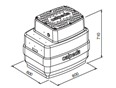 Calpeda GEO 230-GQS/GQSM čerpací jímka pro přečerpávání splaškových vod