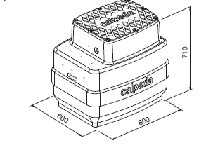 Calpeda GEO 500-2 GQG/ GQGM čerpací jímka pro přečerpávání splaškových vod – spouštěcí zřízení