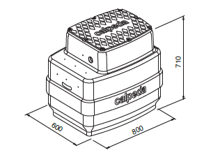 Calpeda GEO 500-2 GQV/ GQVM čerpací jímka pro přečerpávání splaškových vod – spouštěcí zařízení