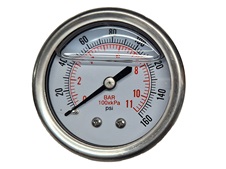 GLYCERÍNOVÝ MANOMETER 0-10 BAR