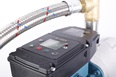 Calpeda waterworks with E-NGXM stainless steel pump and GWS pressure vessel