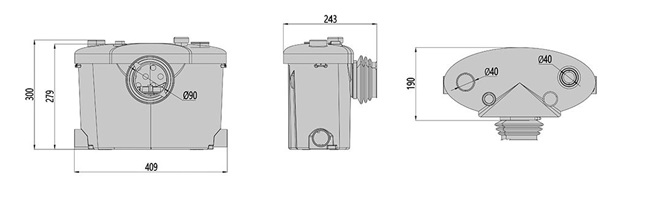 Насосний пристрій PumpaLift WC-3