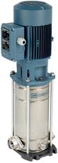 Calpeda MXV-B 50 vertical multi-stage close coupled pumps in stainless steel 3x400V