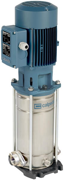 Calpeda MXV-B 50 vertical multi-stage close coupled pumps in stainless steel 3x400V