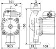 WILO Star Z 20/7-3 (150мм) 230В PN10