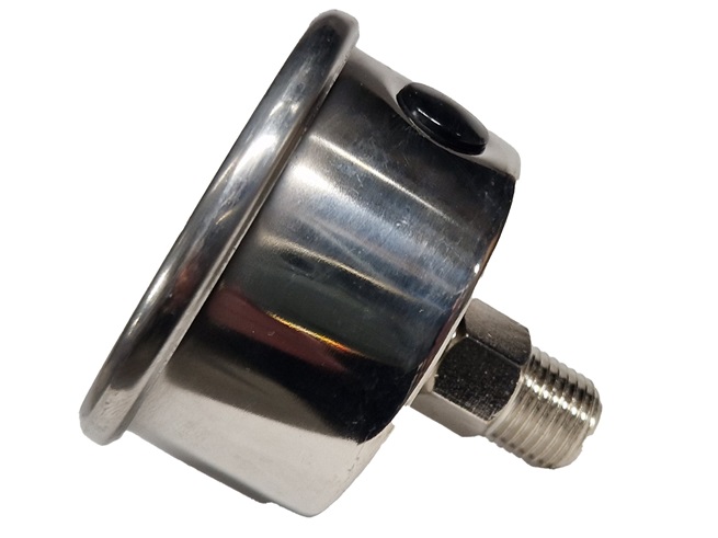 Glycerine manometer 0-10bar diameter 50mm rear connection