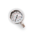 Glycerine manometer 0-10bar diameter 50mm bottom connection G1/4 - stainless steel
