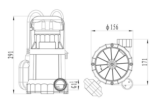 LEO XKS-310P 230V ponorné čerpadlo