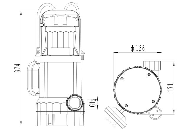 LEO XKS-1010PW 230V ponorné čerpadlo 