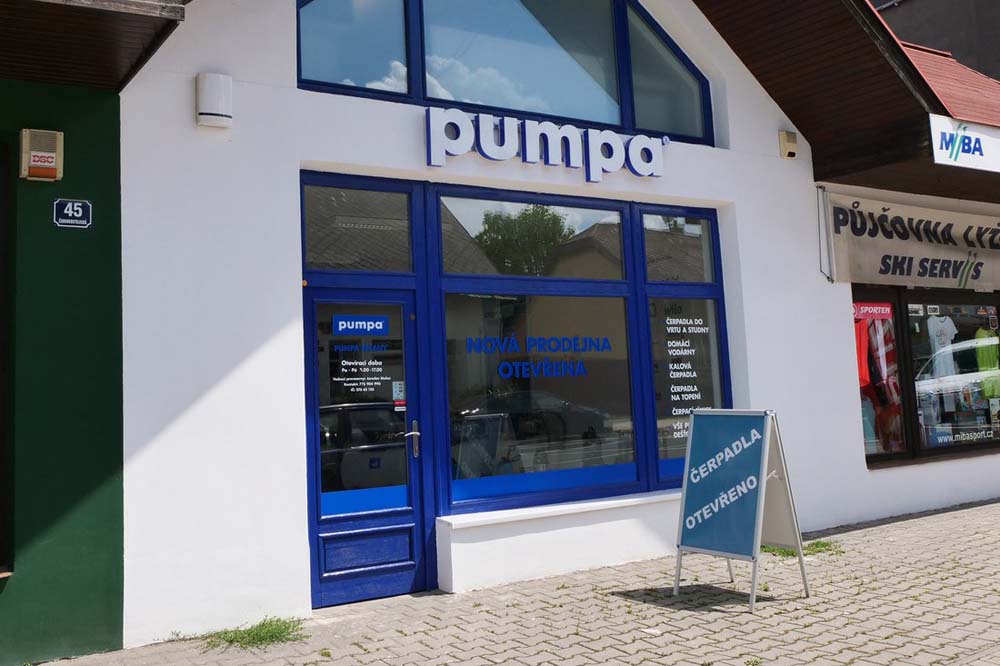 Partnerská prodejna Pumpa PRO Říčany u Prahy